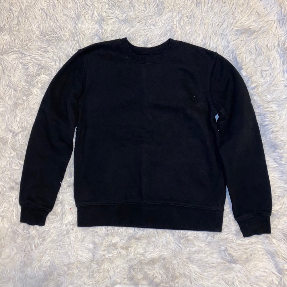 Girls Black Crew Neck Hoodie!
